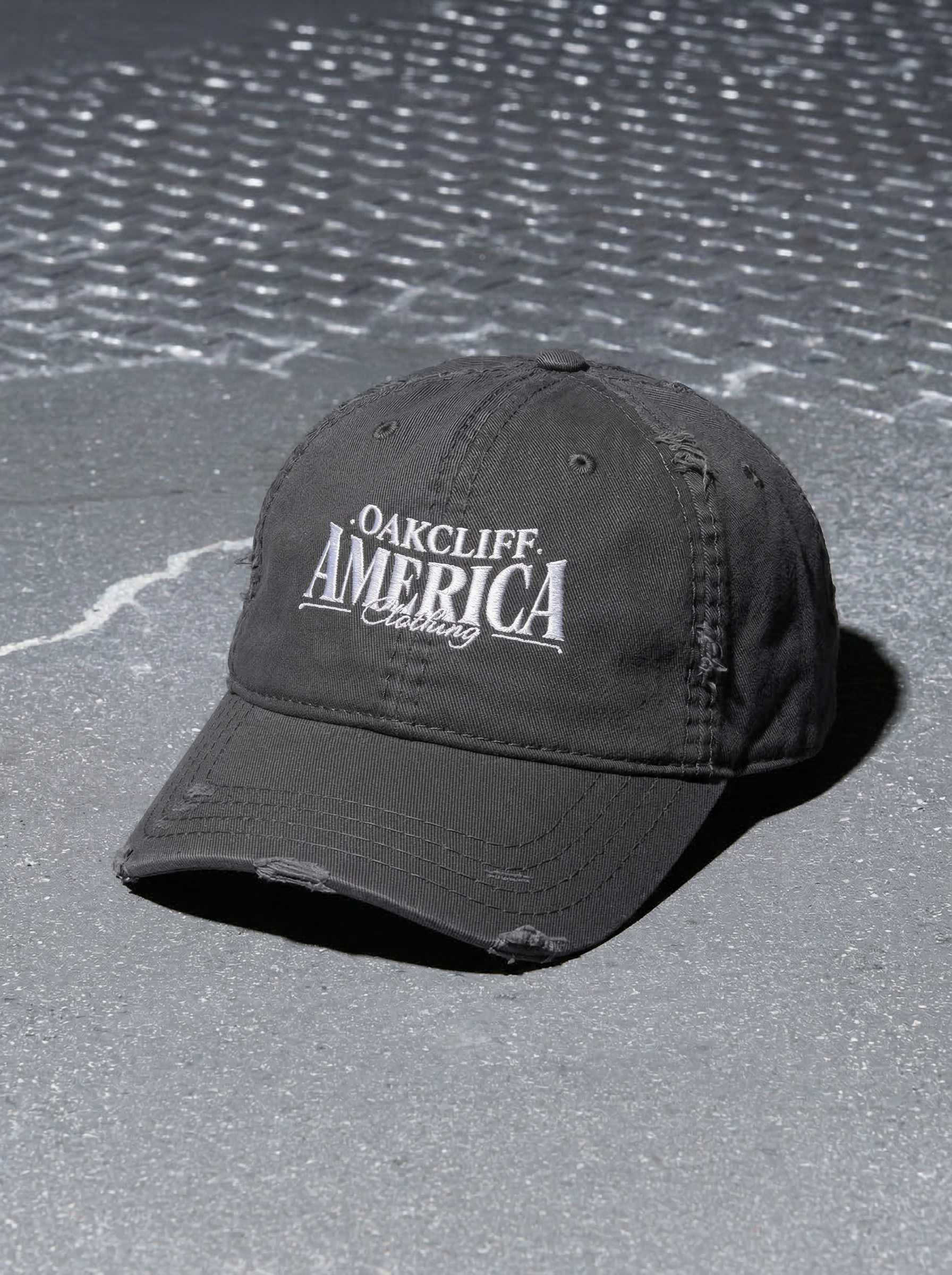 Oakcliff America Clothing Distressed Dad Hat