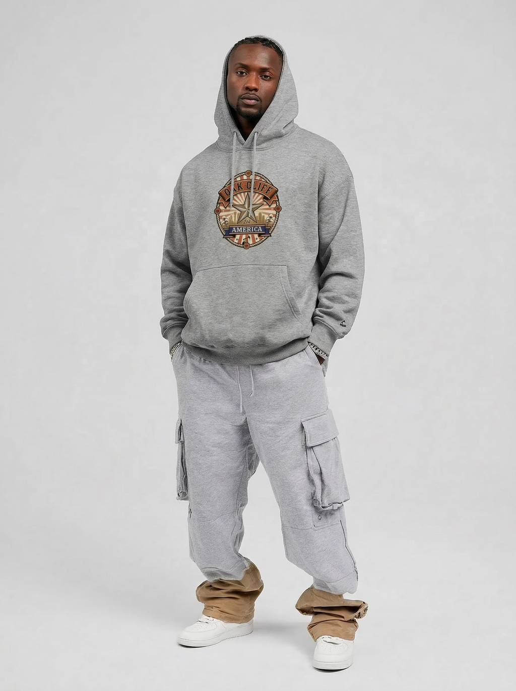 Oakcliff America Badge Hoodie